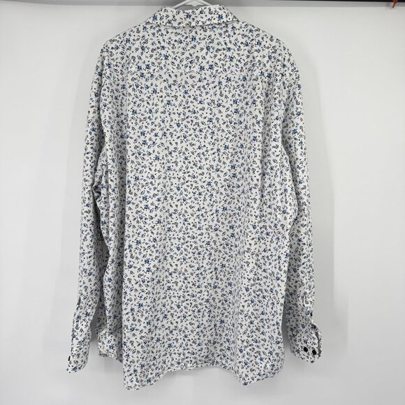 Johnny Bigg mens blue Floral Long Sleeve button up Shirt size 3XL - Picture 12 of 12